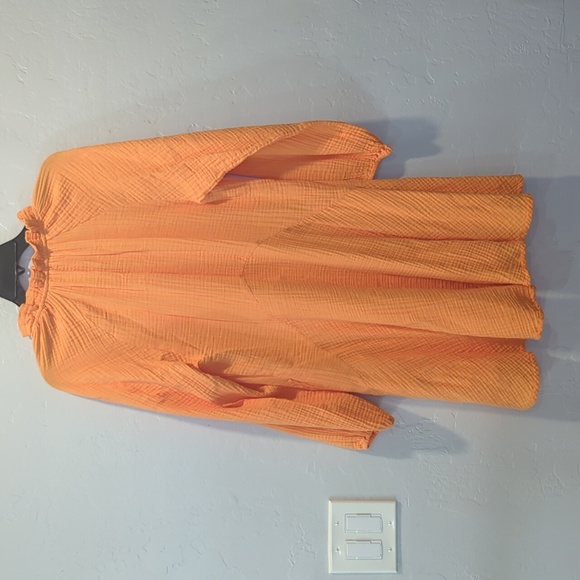 MAGASCHONIORGANIC COTTON ORANGE DRESS - Picture 10 of 12